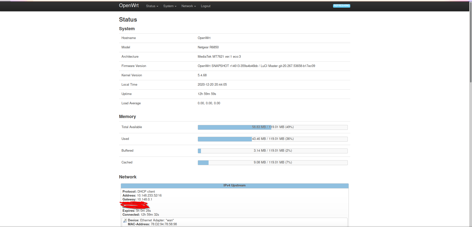 OpenWrt Dashboard